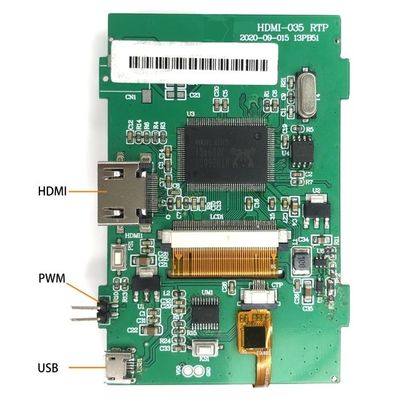 3.5×HdmiLcdスクリーン 320*480 ラズベリーパイ 触覚制御容量/抵抗