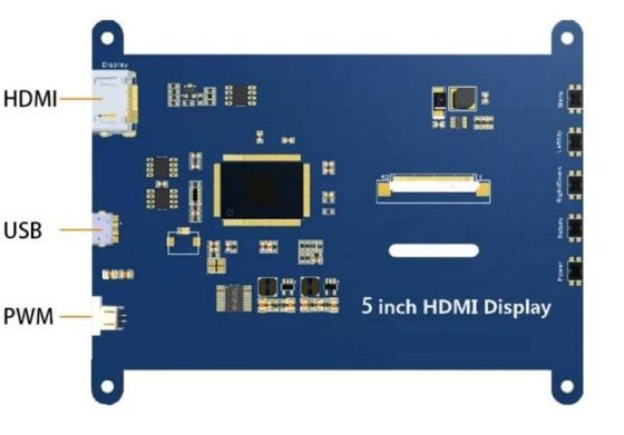Hdmi インターフェイス 5 インチ Tft Lcd ディスプレイ 容量抵抗タッチ ラスベリー Pi OS Ubuntu Windows