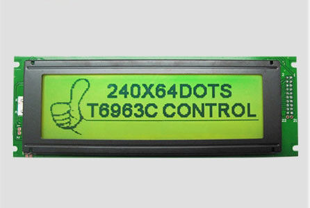 240*64 グラフィックドットマトリックスLCDモジュール モノクロームスクリーン 5v/3.3v対称制御IC T6963