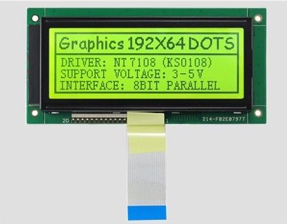 キャラクターグラフィックLCDディスプレイモジュール 192*64 130mm*65mm 5v/3.3vドットマトリックスディスプレイモジュール