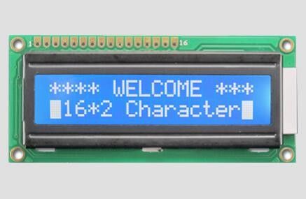 パラレルポート 5V キャラクターLCDディスプレイモジュール 16x2 モノクロムブルーバックライト 色