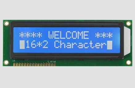 大サイズ 16 2文字LCDディスプレイ LCX1602M 青 / STN / ネガティブ / 透明性