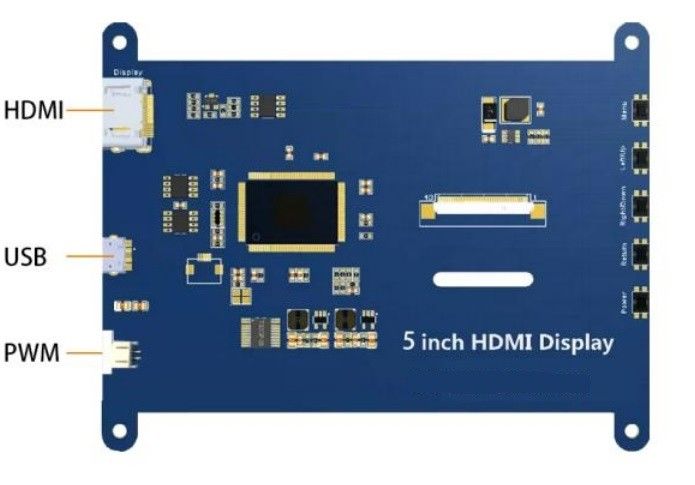Hdmi インターフェイス 5 インチ Tft Lcd ディスプレイ 容量抵抗タッチ ラスベリー Pi OS Ubuntu Windows